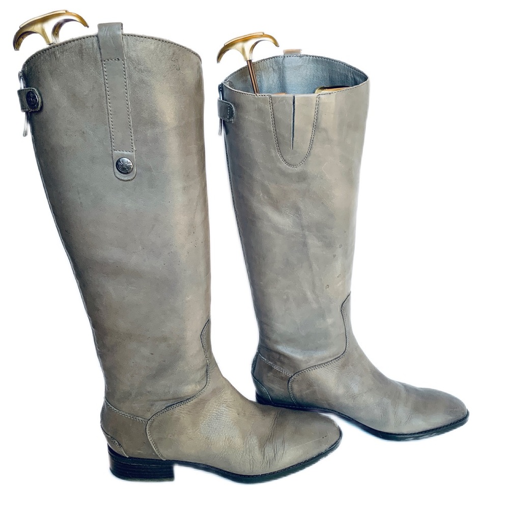 Sam Edelman Women's Penny Classic Equestrian Boot Taupe Size 9M